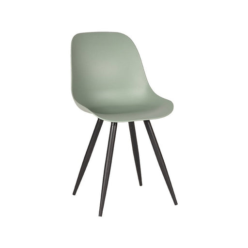 LABEL51 Eetkamerstoel Monza - Forest - PP - Zwart Metalen Frame-Eetkamerstoelen-LABEL51