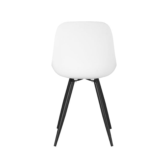 LABEL51 Eetkamerstoel Monza Wit PP Metaal 46x54x88 cm-Eetkamerstoelen-LABEL51