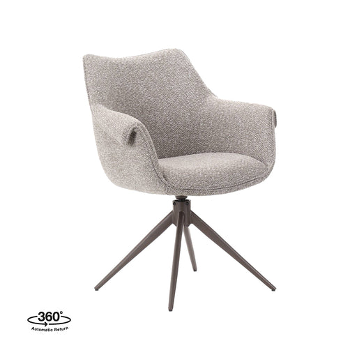 LABEL51 Eetkamerstoel Narumi - Mushroom - Royal Boucle - Brons-Eetkamerstoelen-LABEL51