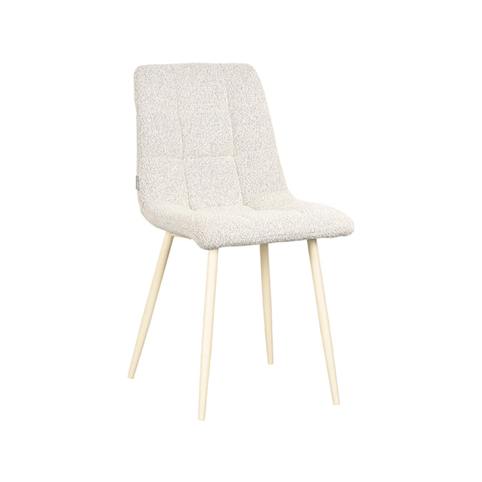 LABEL51 Eetkamerstoel Nino - Champagne - Boucle-Eetkamerstoelen-LABEL51
