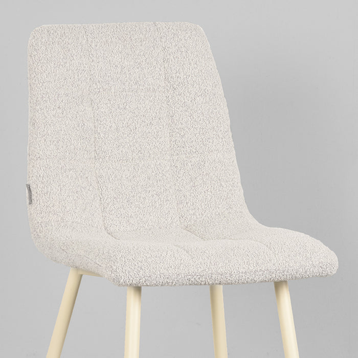 LABEL51 Eetkamerstoel Nino - Champagne - Boucle-Eetkamerstoelen-LABEL51
