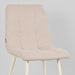 LABEL51 Eetkamerstoel Nino - Naturel - Boucle - Wit Metalen Frame-Eetkamerstoelen-LABEL51