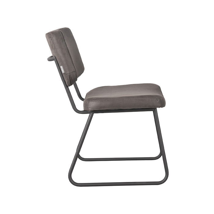 LABEL51 Eetkamerstoel Noah Antraciet Micro Suede 47x61x85 cm-Eetkamerstoelen-LABEL51