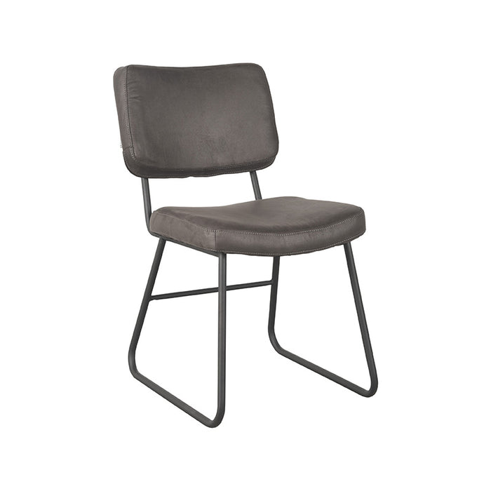 LABEL51 Eetkamerstoel Noah Antraciet Micro Suede 47x61x85 cm-Eetkamerstoelen-LABEL51