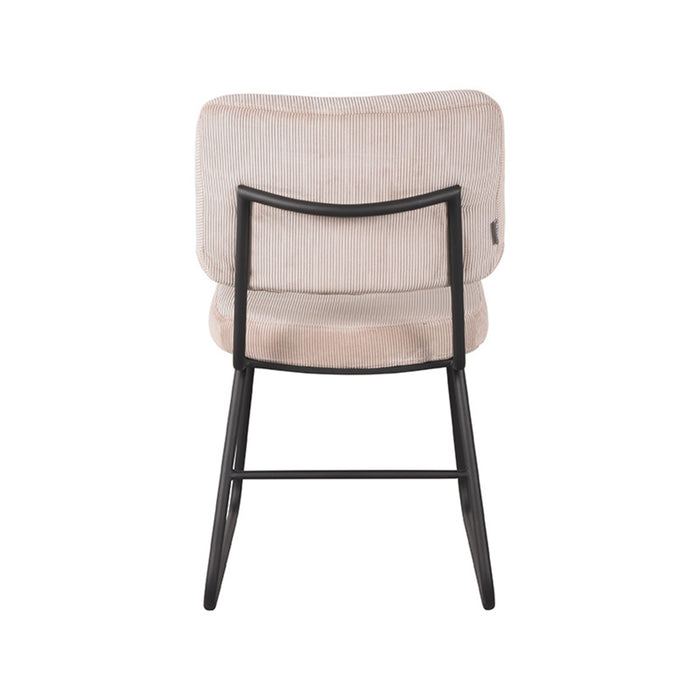 LABEL51 Eetkamerstoel Noah Naturel Ribcord 47x61x85 cm-Eetkamerstoelen-LABEL51