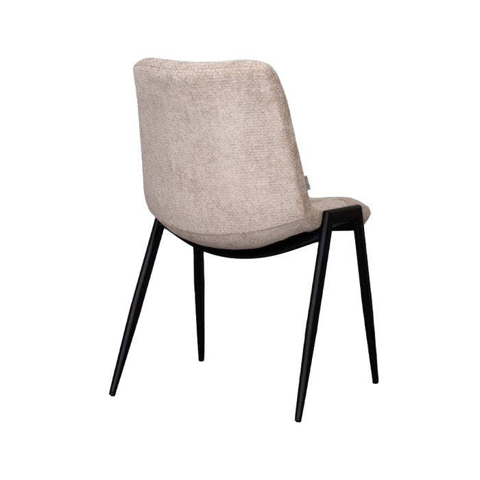 LABEL51 Dining Chair Noor - Clay - Elite - Black Metal Frame