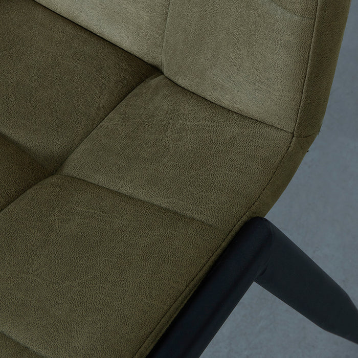 LABEL51 Eetkamerstoel Noor Moss Micro Suede 51x61x84 cm