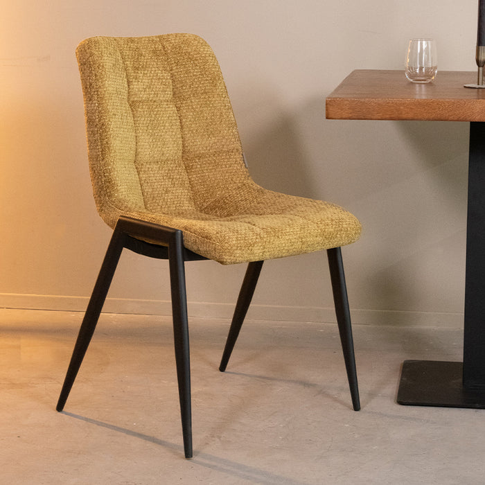 LABEL51 Eetkamerstoel Noor - Mustard - Elite-Eetkamerstoelen-LABEL51