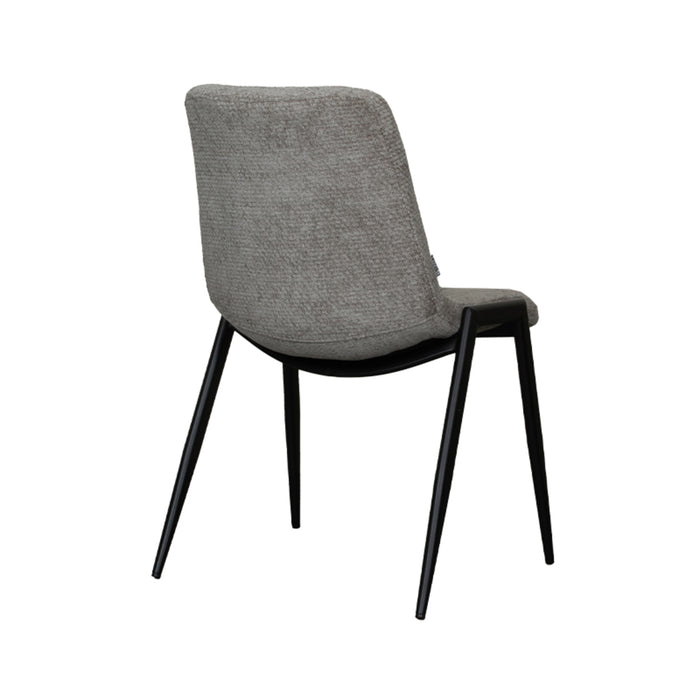LABEL51 Eetkamerstoel Noor - Stone - Elite - Black Frame-Eetkamerstoelen-LABEL51