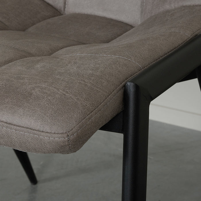 Esszimmerstuhl Noor - Taupe - Micro Suede