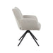 LABEL51 Eetkamerstoel Padua Naturel Bouclé Zwart 65x66x86 cm-Eetkamerstoelen-LABEL51