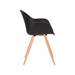 LABEL51 Eetkamerstoel Parma Zwart PP Naturel Houtlook Frame 58x54x85 cm-Eetkamerstoelen-LABEL51