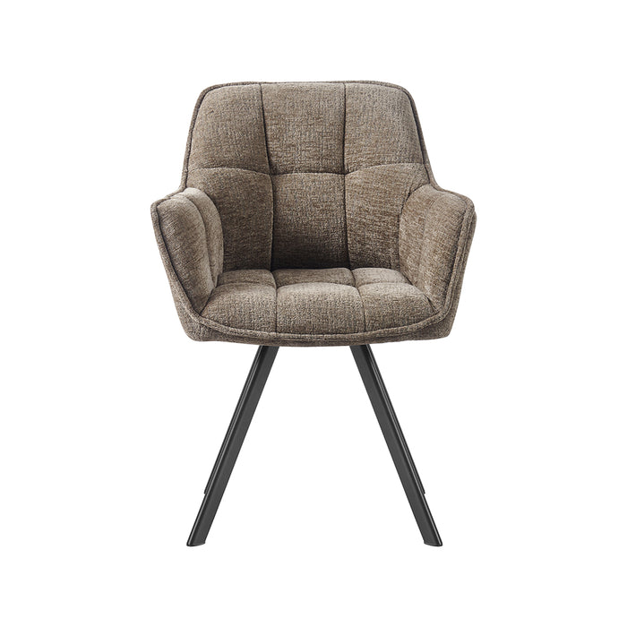 LABEL51 Eetkamerstoel Riley Stof Taupe-Eetkamerstoelen-LABEL51