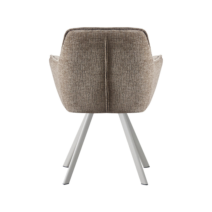 LABEL51 Eetkamerstoel Riley Stof Taupe-Eetkamerstoelen-LABEL51