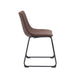 LABEL51 Eetkamerstoel Risto - Bruin - Kunstleder-Eetkamerstoelen-LABEL51