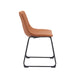 LABEL51 Eetkamerstoel Risto - Cognac - Kunstleder-Eetkamerstoelen-LABEL51