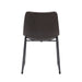 LABEL51 Eetkamerstoel Risto - Donkerbruin - PU-Leder - Black Frame-Eetkamerstoelen-LABEL51