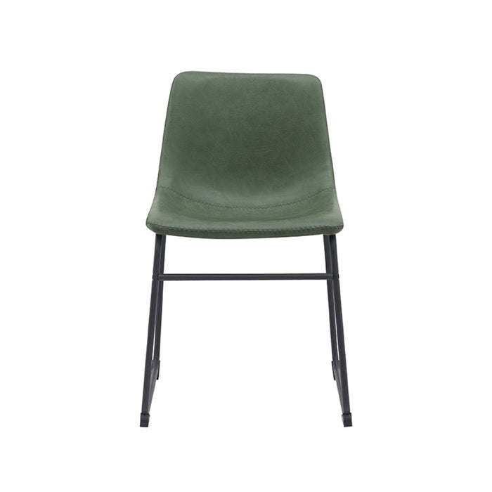 LABEL51 Eetkamerstoel Risto - Hunter - PU-Leder - Black Frame-Eetkamerstoelen-LABEL51