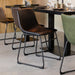 LABEL51 Eetkamerstoel Risto - Zwart - Kunstleder-Eetkamerstoelen-LABEL51