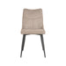 LABEL51 Eetkamerstoel Riv Clay Cato Zwart Metalen Frame 47x59x88 cm-Eetkamerstoelen-LABEL51