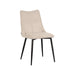 LABEL51 Eetkamerstoel Riv Naturel Cato Zwart Metalen Frame 47x59x88 cm-Eetkamerstoelen-LABEL51