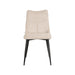 LABEL51 Eetkamerstoel Riv Naturel Cato Zwart Metalen Frame 47x59x88 cm-Eetkamerstoelen-LABEL51