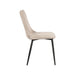 LABEL51 Eetkamerstoel Riv Naturel Cato Zwart Metalen Frame 47x59x88 cm-Eetkamerstoelen-LABEL51