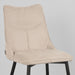 LABEL51 Eetkamerstoel Riv Naturel Cato Zwart Metalen Frame 47x59x88 cm-Eetkamerstoelen-LABEL51