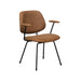 Eetkamerstoel Rivano - Cognac - Micro Suede-Eetkamerstoelen-LABEL51