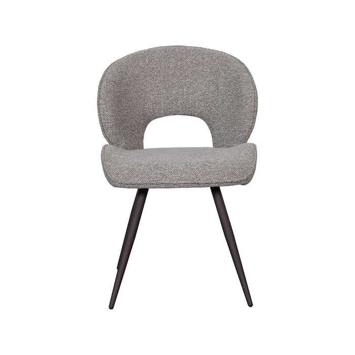 LABEL51 Eetkamerstoel Sakura Bouclé Mushroom met bronze poten-Eetkamerstoelen-LABEL51