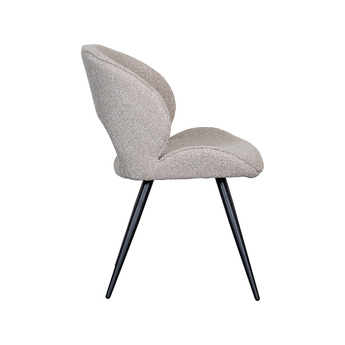 LABEL51 Eetkamerstoel Sakura Bouclé Naturel-Eetkamerstoelen-LABEL51