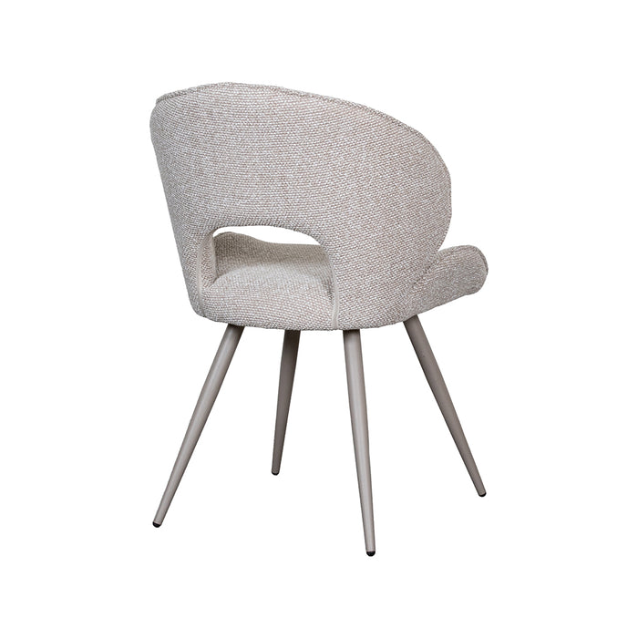 LABEL51 Eetkamerstoel Sakura Bouclé Naturel-Eetkamerstoelen-LABEL51