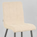 LABEL51 Eetkamerstoel Sam - Zand - Boucle - Zwart Metalen Frame-Eetkamerstoelen-LABEL51