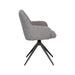 LABEL51 Eetkamerstoel Sawa Bouclé Mushroom Draaibaar Bronze Onderstel-Eetkamerstoelen-LABEL51