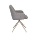 LABEL51 Eetkamerstoel Sawa Bouclé Mushroom Draaibaar Taupe Onderstel-Eetkamerstoelen-LABEL51