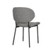 LABEL51 Eetkamerstoel Senn - Truffel grijs - Boucle - Black Frame-Eetkamerstoelen-LABEL51