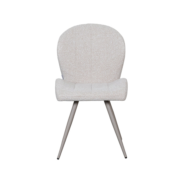 LABEL51 Eetkamerstoel Sil Bouclé Naturel-Eetkamerstoelen-LABEL51