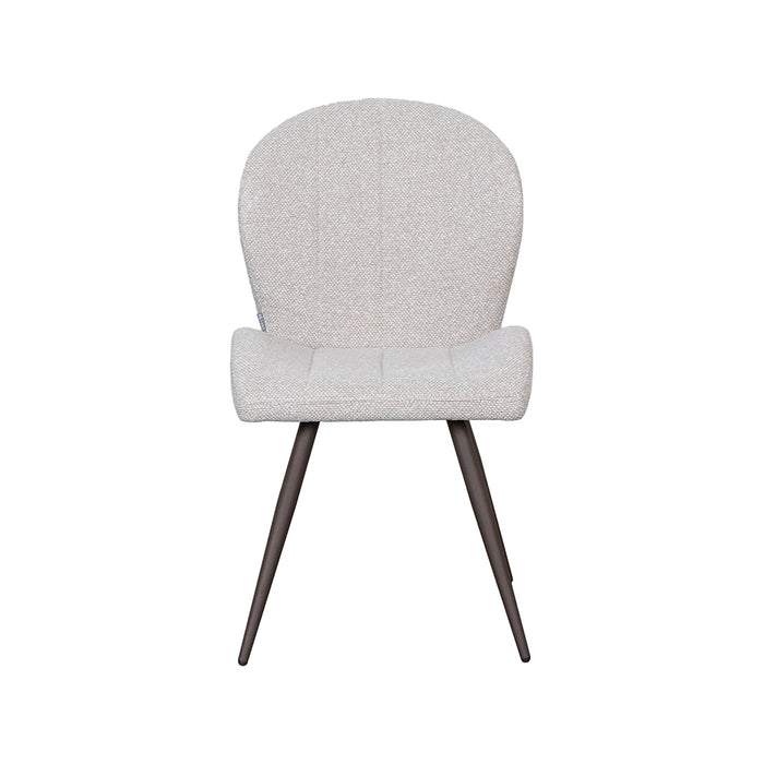 LABEL51 Eetkamerstoel Sil Bouclé Naturel-Eetkamerstoelen-LABEL51