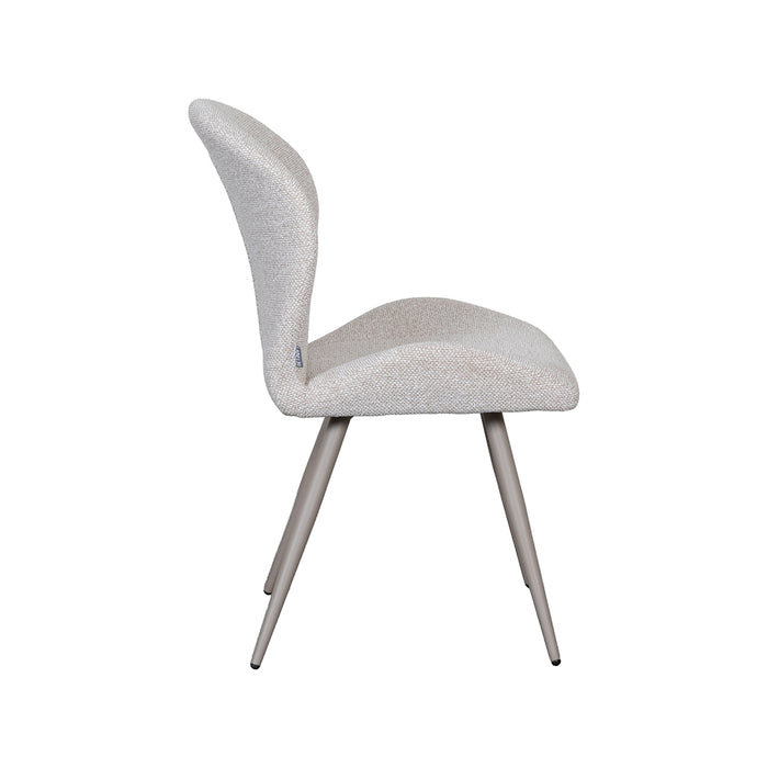 LABEL51 Eetkamerstoel Sil Bouclé Naturel-Eetkamerstoelen-LABEL51