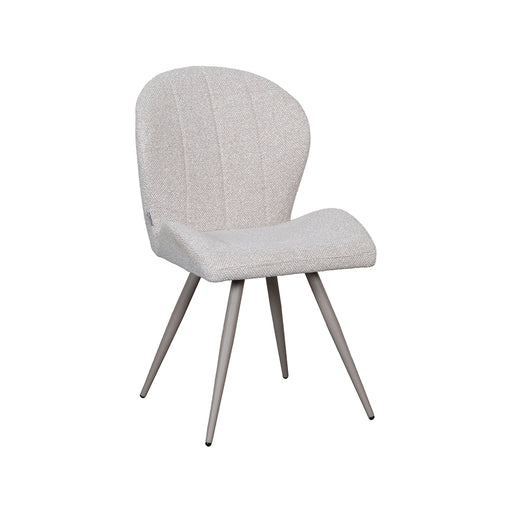 LABEL51 Eetkamerstoel Sil Bouclé Naturel-Eetkamerstoelen-LABEL51