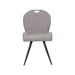 LABEL51 Eetkamerstoel Silly Bouclé Mushroom met zwarte poten-Eetkamerstoelen-LABEL51