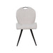 LABEL51 Eetkamerstoel Silly Naturel Bouclé Zwart 51x62x88 cm-Eetkamerstoelen-LABEL51