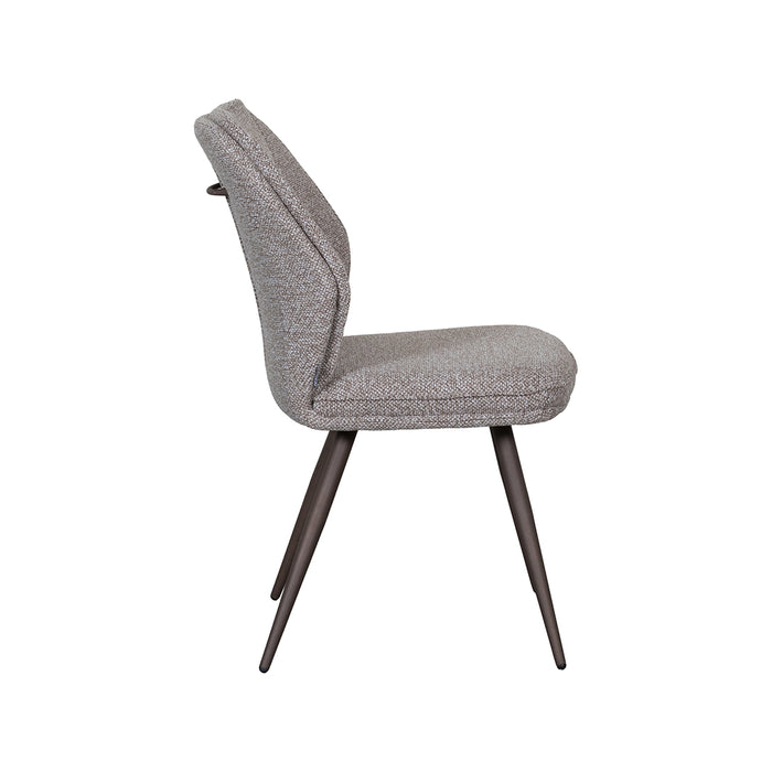 LABEL51 Eetkamerstoel Silvain Bouclé Mushroom met bronze poten-Eetkamerstoelen-LABEL51