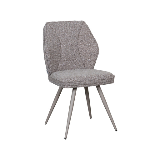 LABEL51 Eetkamerstoel Silvain Bouclé Mushroom met taupe poten-Eetkamerstoelen-LABEL51