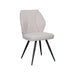 LABEL51 Eetkamerstoel Silvain Bouclé Naturel met zwarte poten-Eetkamerstoelen-LABEL51