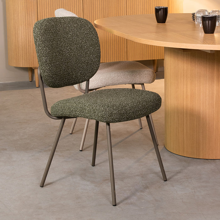 Eetkamerstoel Singapore - Forest - Royal Boucle - Forest...-Eetkamerstoelen-LABEL51