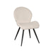 LABEL51 Eetkamerstoel Sky - Ivoor - Teddy - Zwart Metalen Frame-Eetkamerstoelen-LABEL51