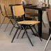 LABEL51 Eetkamerstoel Solid - Naturel - Hout - Black Frame-Eetkamerstoelen-LABEL51