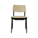 LABEL51 Eetkamerstoel Solid - Naturel - Hout - Black Frame-Eetkamerstoelen-LABEL51