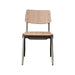 LABEL51 Eetkamerstoel Solid Walnoot Hout Goud Metalen Frame 49x55x81 cm-Eetkamerstoelen-LABEL51